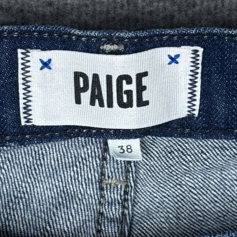 Paige Normandie Jeans Mens 38x35 Blue Denim Straight‎ Stretch Modern Casual USA
